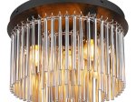 Lubinis šviestuvas GLOBO Gorley, 5 x E14, 40W, 230V, chromo, juodos matinės sp., 320x320x230 mm, 15698D