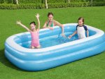 Baseinas BESTWAY, pripučiamas, stačiakampio formos, 778 l, spl. žydra, 2.62m x 1.75m x 51cm, 54006