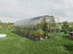 Šiltnamis BALTIC LT, 18 m2, 6 mm polikarbontinė danga, 3 x 6 m, arkos formos