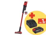 Akumuliatorinis dulkių siurblys EINHELL TE-SV 18 Li Solo, 2 (ECO arba BOOST) siurbimo galios nustatymai, dulkių maišelio talpa 0,6 L, be akumuliatoriaus ir kroviklio