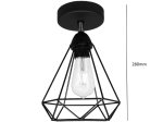 Pakabinamas šviestuvas G.LUX Gt-505-1C Wire, 1 x E27, juodos sp.