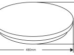 Lubinis LED šviestuvas G.LUX Gr-Led-Circle-D48-48W, 48W, 4000K, 3800 lm, 480 mm skersmens