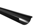 Latakas BILKA, ilgis 3000 mm, skersmuo 125 mm, juoda spalva, RAL9005