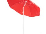 Pakreipiamas pliažo skėtis B01, raudonas skersmuo 180cm