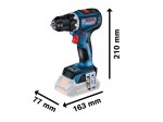 Akumuliatorinis suktuvas BOSCH Professional GSR 18 V-90 C SOLO, 18 V, sukimo momentas 38-90 Nm, 13 mm griebtuvas, be akumuliatoriaus ir kroviklio, 06019K6000