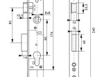 Įleidžiama spyna THIRARD, 25 x 85 metalinėms durims, 493272