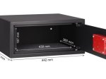 Seifas HOMESAFE HV24K, 200 x 442 x 380 mm, raktinė spyna, 31L