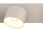 Kryptinis šviestuvas GLOBO Rae, LED, 3 x 6W, 480lm, 3000K, pilkos sp., 330x72x120 mm