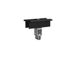 Universalus vidurinis spaustukas KENO K-05-50-R-CZ, "click" bėgeliams, juodas