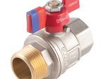 Pilno pralaidumo rutulinis ventilis FERRO Power, trumpa rankena, vidus-išorė, 3/4 "