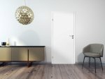 Laminuotos vidaus durys su užlaida VOSTER Full, dešininės, spalva White, matmenys 2030 x 844 x 40 mm