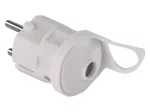 Kištukas EMOS P0038, su įž., su kilpa, 3680 W, 250 V~/16 A maks., baltos sp.