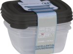 Indas produktų laikymui, 3 vnt., 2 skirtingos sp., 250 ml