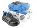 Darbo batai HOGERT WORKWEAR Warnow, S1PL SR FO, juoda-mėlyna spalva, 46 dydis, CE