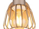 Kryptinis šviestuvas GLOBO Olin, E27, 1 x 40W, 230V, kavos sp., 125x150x160 mm
