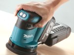 Akumuliatorinis ekscentrinis šlifuoklis MAKITA DBO180Z, 18V, be akumuliatorių ir kroviklio