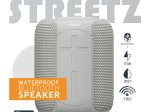 Kolonėlė STREETZ CM766, 10 W, IPX7, 3,5 mm, AUX, micro SD lizdas, atspari vandeniui, Bluetooth 5, veikimo laikas - 10 val., pilkos sp.