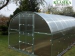 Šiltnamis KLASIKA Arkinis, 18 m2, su pamatu ir 4 mm polikarbonatine danga, 3 x 6 m, arkos formos