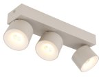 Kryptinis šviestuvas GLOBO Rae, LED, 3 x 6W, 480lm, 3000K, pilkos sp., 330x72x120 mm