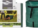 Sulankstomas maišas sodo atliekoms, 175 l, 55 x 55 x 75 cm, poliesteris sutvirtintas viela, 120 g/m2, su rankenomis, tamsiai žalios sp.