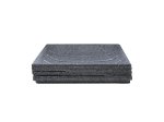 Muilinė RIDDER Brick, pastatoma, polyresinas/stiklas, pilkos spl.