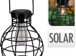 Pakabinamas žibintas su saulės baterija, apvalus, 200 x 245 mm