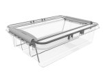 Daiktadėžė PLAST TEAM Pro Box, su dangčiu, skaidri, 29 x 10,8 x 39 cm, 8 l