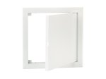 Revizinės durelės, 150 x 150, be spynelės, metalinės, baltos