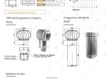 Oro deflektorius DOSPEL, d150, rudas, TRN150/B