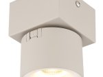 Kryptinis šviestuvas GLOBO Rae, LED, 6W, 480lm, 3000K, pilkos sp., 72x95x130 mm