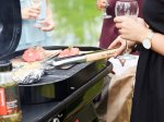 Grilio žnyplės BARBECOOK, medinė rankena, 40 cm