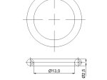 Tarpinė RUBINETA, guminė, O'ring 13 x 2,50, (10 vnt.)