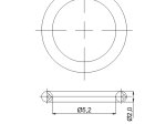 Tarpinė RUBINETA, guminė, O'ring 5,20 x 2, (10 vnt.)