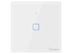 Išmanusis jungiklis SONOFF T0Eu1C-Tx, 1 kanalo, 480W, 230V, valdomas liečiamu mygtuku, programėle, Wi-Fi,  galima valdyti balsu, baltos sp., IM190314009