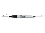 Žymeklis rašalo pagrindu SHARPIE Fine, Twin Tip, juodas, 1 mm ir 0,5 mm, 09-811100
