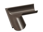 Latako išorinis kampas BILKA, skersmuo 125 mm, rudos spalvos, RAL8019