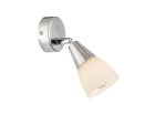Kryptinis šviestuvas GLOBO Tadeus, E14, 1 x 40W, 230V, chromas, stiklas, 70 x 135 x 165 mm, 54919-1