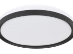 Lubinis LED šviestuvas GLOBO Sonny, 18W, 230V, 1860 lm, 2700-6500K, su pultu, dimeriuojamas, atmintis, aktyvi šviesa, juodas, 390 x 80 mm, 41587-18.