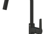 Plautuvės maišytuvas GROHE QUICKFIX START, su U-formos snapu, 150° pasukimo kampu, juoda matinė spalva, 304702430