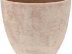 Keraminis lauko vazonas, rudos sp., 13,5 x 13,5 x 13 cm.