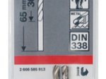 Grąžtas metalui BOSCH HSS-G, 3,3 x 36 x 65 mm, 2 vnt