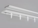 Aliuminio sistema HESORA Universal-Profilis, ilgis 250 cm,  1 ir 2 bėgelių, baltos sp., sukomplekuotas
