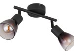 Kryptinis šviestuvas GLOBO 54312-2, 2 x E14, 25W, 230V, dūmų sp. stiklas, 220x80x185 mm