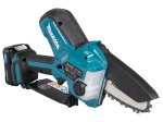 Akumuliatorinis genėjimo pjūklas MAKITA UC100DWA, 12 V, pjov. juostos ilgis 10 cm, bešepetėlis variklis,  komplekte 2,0 Ah akumuliatorius ir pakrovėjas