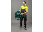 Puskombinezonis HOGERT WORKWEAR Reetz, 58% medvilnė, 40% poliesteris, 2% elastanas, juoda spalva, M (50) dydis, CE