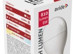 LED lemputė AVIDE, 6.5W, E14, G45 burbuliukas, WW, 3000K, 220-240V, 806 lm