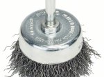Taurės formos lenktos vielos šepetys BOSCH, D50 mm, 0,3 mm, 1 vnt.