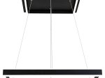 Pakabinamas LED šviestuvas RABALUX Quadro, 60W, 230V, 4000K, 1670 lm, IP20, metalinis, matinės juodos sp., 600 x 50 x 600 mm, 3085