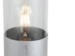 Stalinis nakties šviestuvas RABALUX Zelkova, E27, 1 x 40W, 230V, IP20, metalinis, šlifuoto aliuminio sp., 120 x 250 x 120 mm, 3153