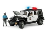 Žaislinis policijos džipas BRUDER Wrangler, su policininku ir priedais, 02526
